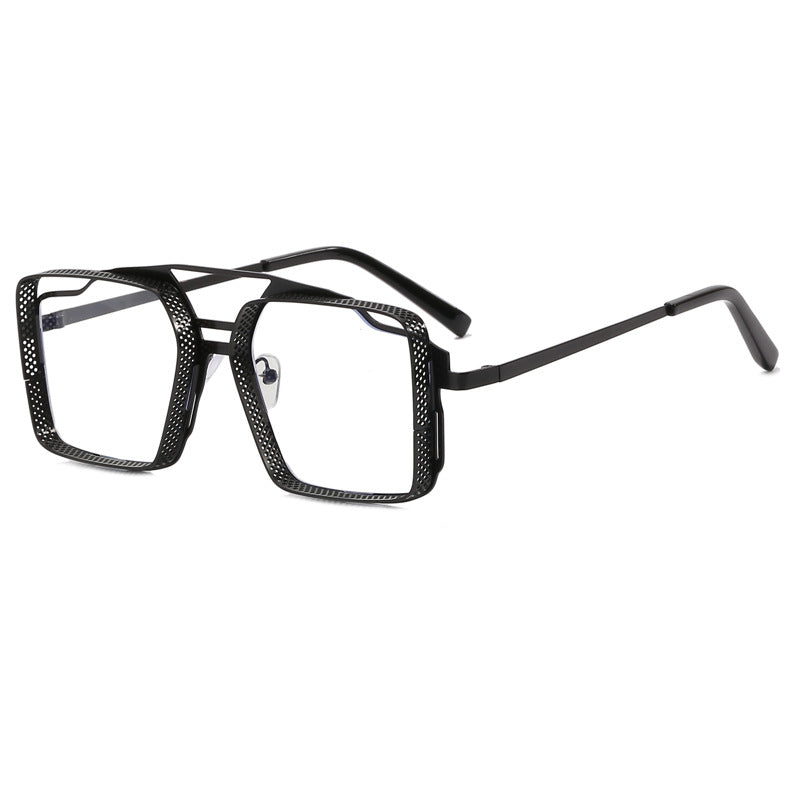 Women's square glasses with perforated, modern frame Stornfield