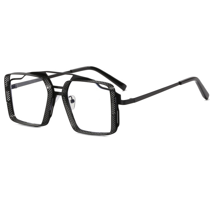 Women's square glasses with perforated, modern frame Stornfield
