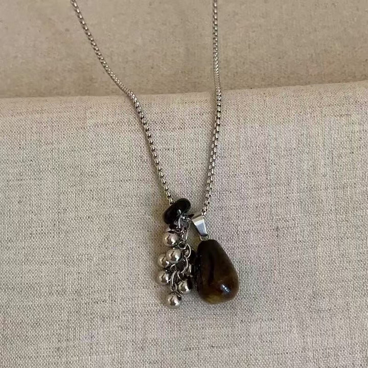 Bohemian Pendant Necklace with Gemstone Charm Stornfield