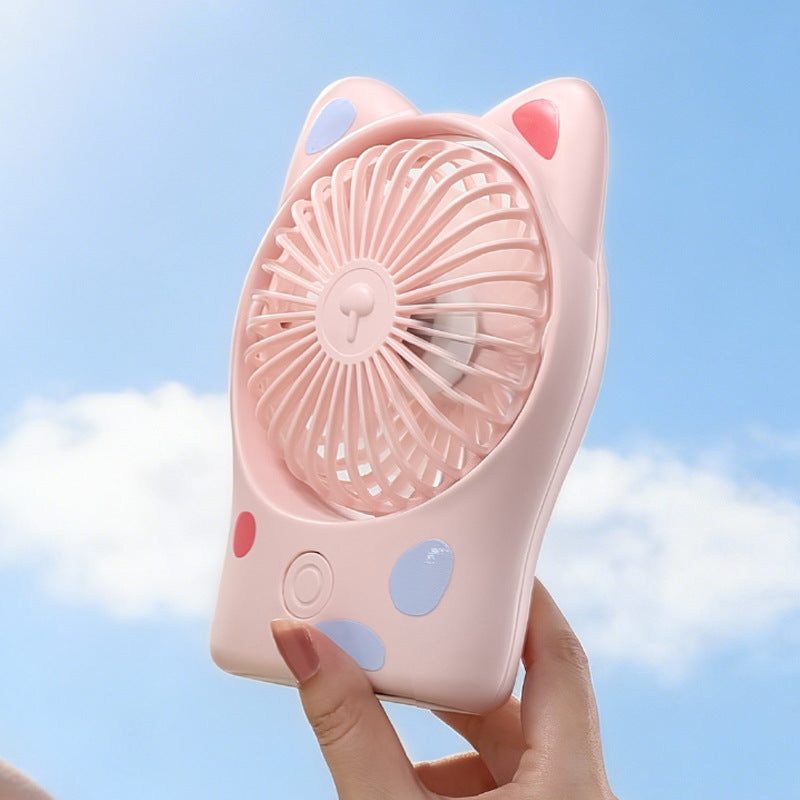 Women Portable Mini Cooling Fan with Cat Ears Stornfield