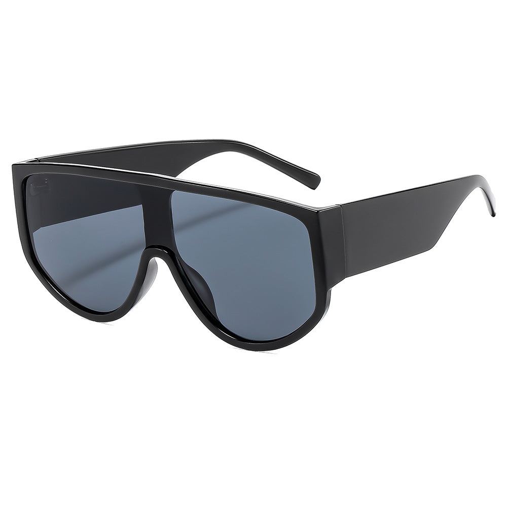 Women's fashion sunglasses with futuristic, transparent frame and large protection Stornfield