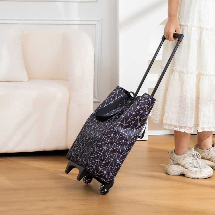 Practical Rolling Bag with Floral Design Stornfield
