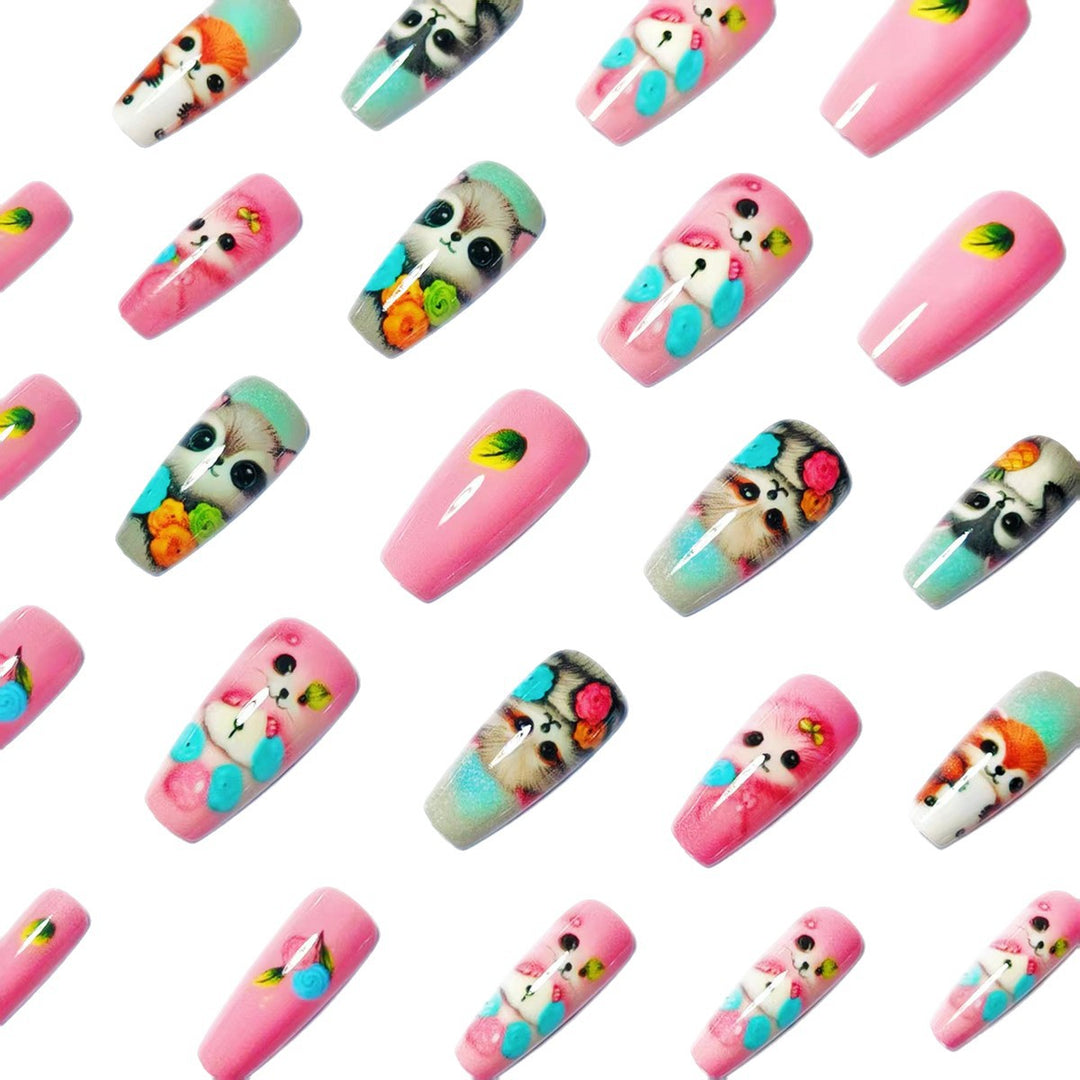 Creative Art Nails with Playful Animal Motifs Stornfield