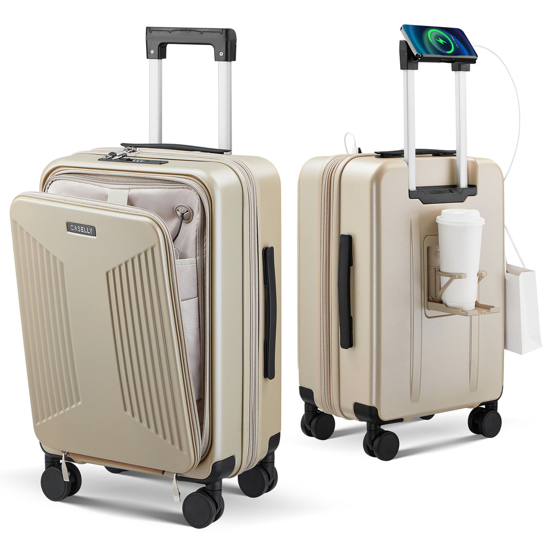 Unisex Smart Charging Hard Shell Trolley Luggage Stornfield