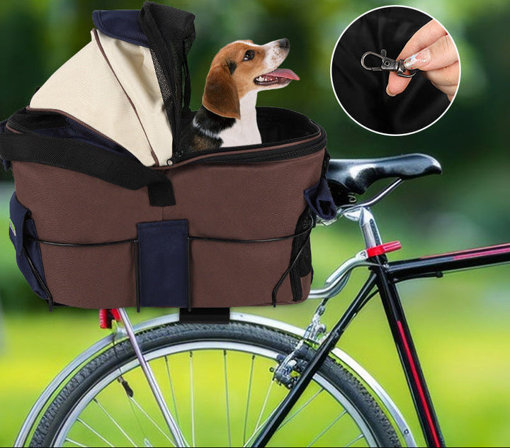 collapsible breathable soft pet carrier bag with mesh canopy and exterior pockets Stornfield