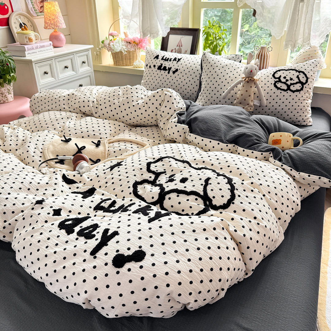 Playful Polka Dot Comforter Set