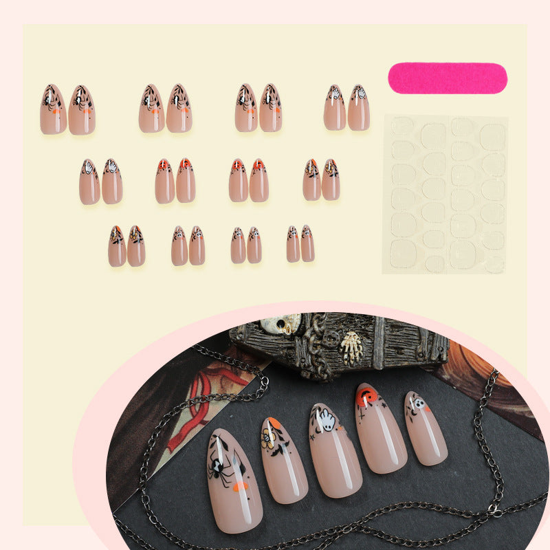 Artistic Themed Press-On Nail Design Stornfield
