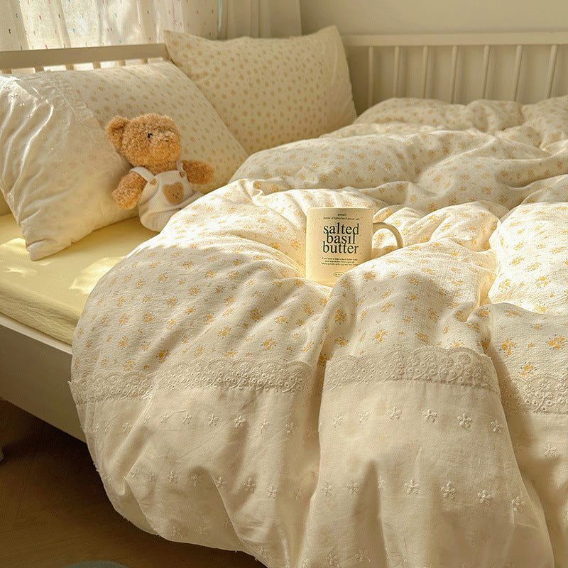 Lightweight Textured Duvet Cover Set