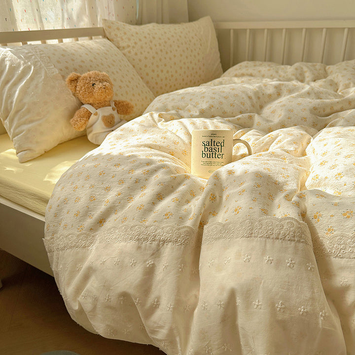 Lightweight Textured Duvet Cover Set