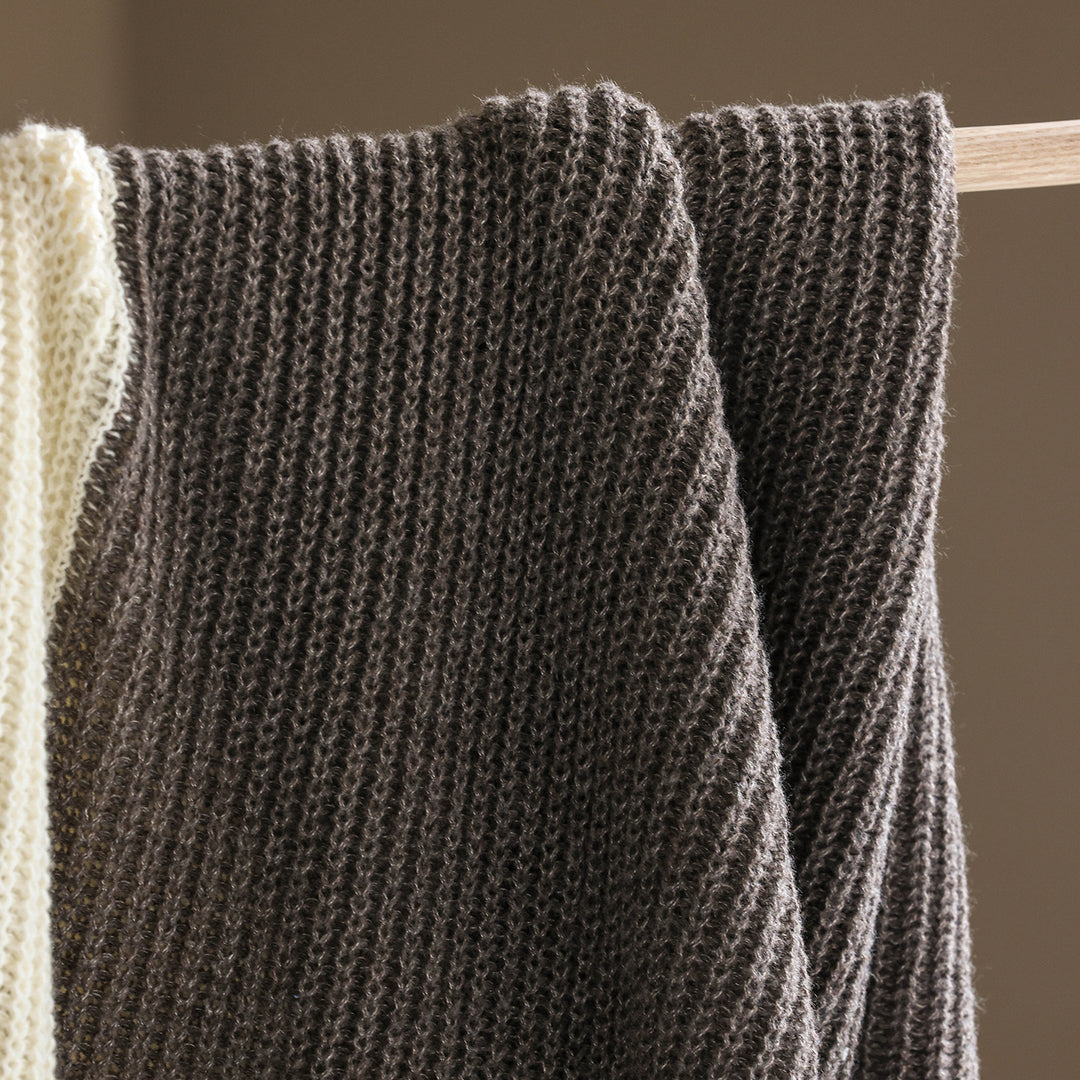 Cozy Knitted Throw Blanket
