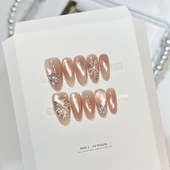 Decorative Press-On Nail Design Set