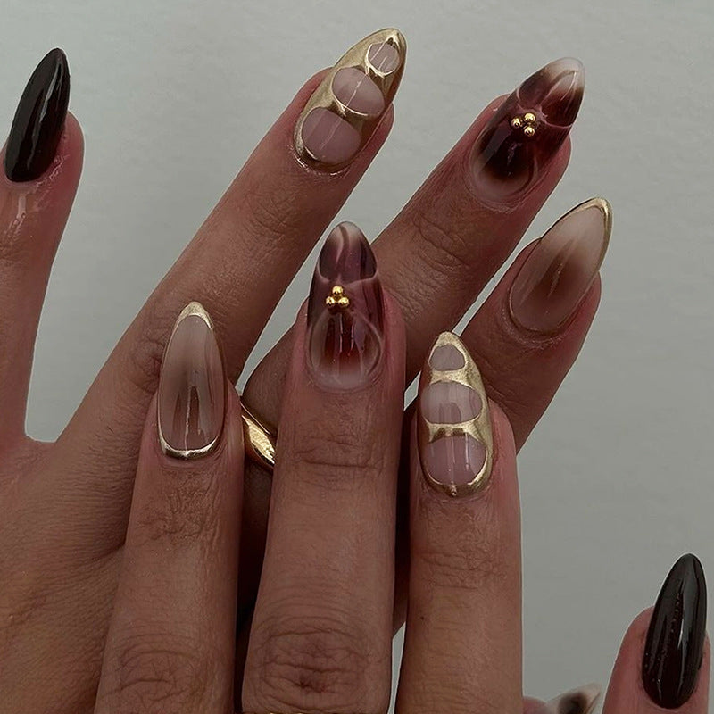 Artistic Press-On Nail Art Set Stornfield