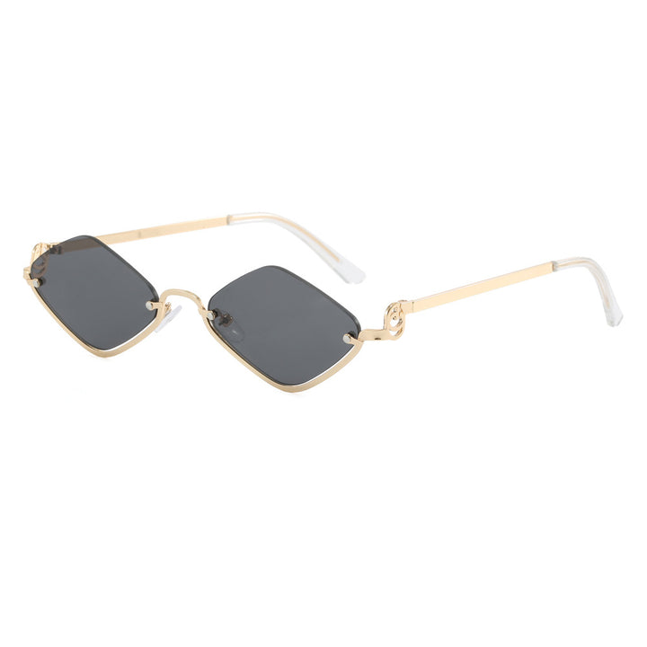Women's fashionable square sunglasses with luxurious metal frame Stornfield