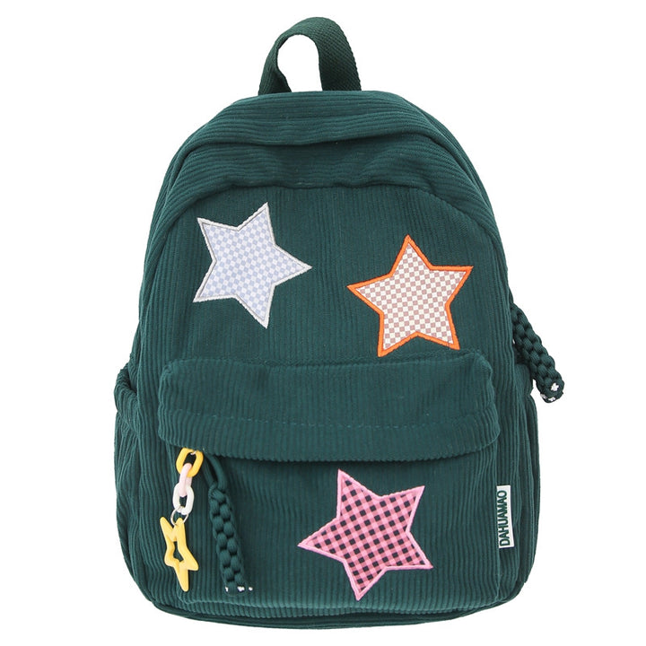 Casual Star-Embellished School Backpack Stornfield