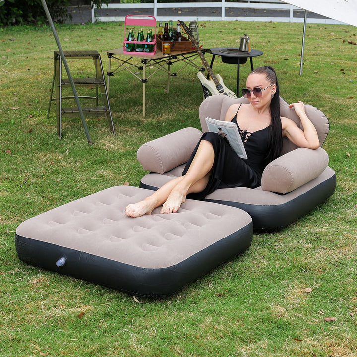 Women's Inflatable Comfort Sofa with Ergonomic Backrest Stornfield
