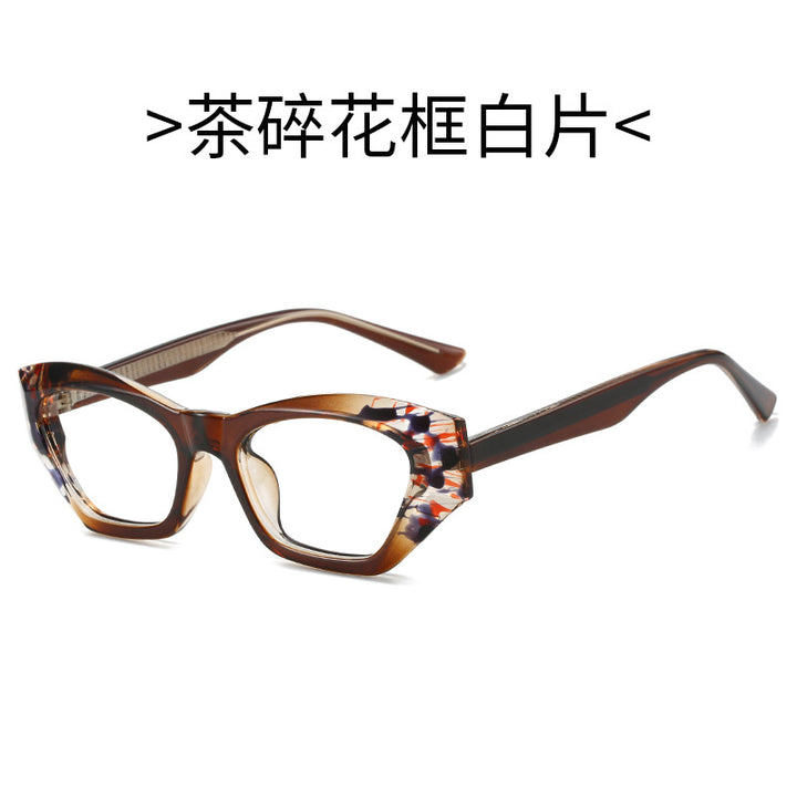 Ladies Cat-Eye Sunglasses with Modern Transparent Accents Stornfield