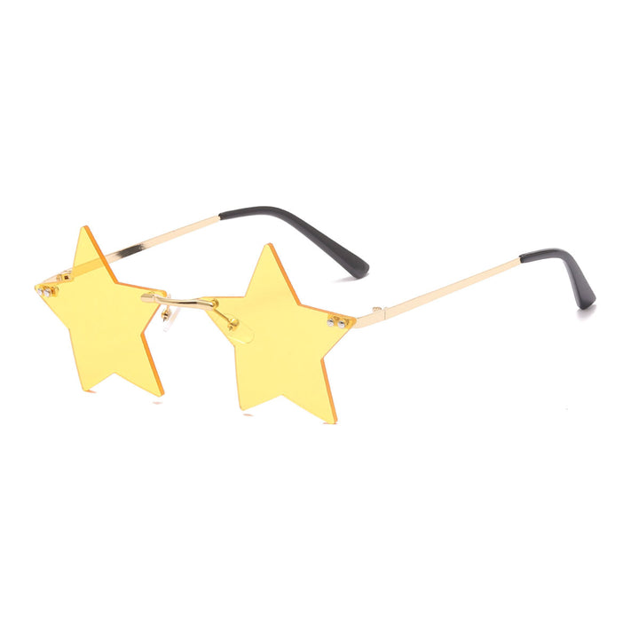 Women striking sunglasses with star-shaped frame and gradient lenses Stornfield