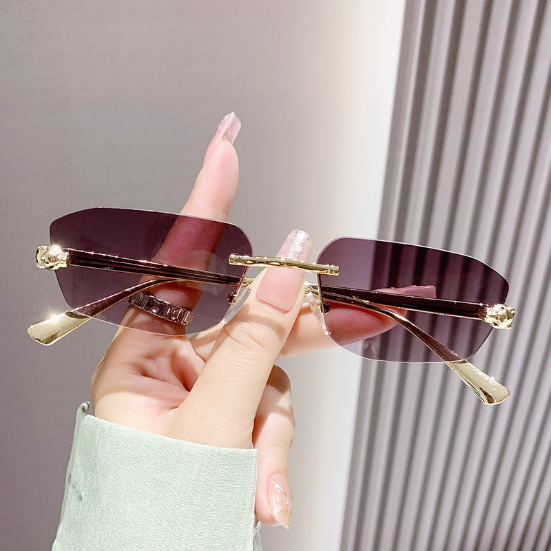Women elegant half-frame sunglasses Stornfield