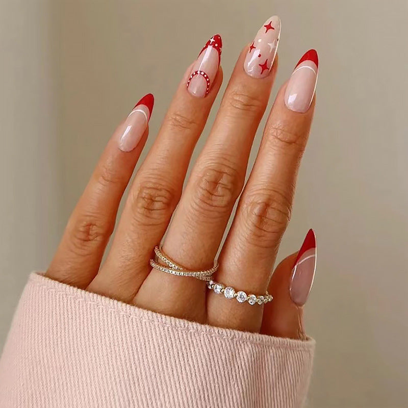 Artful Nail Tips with Heart Design Stornfield