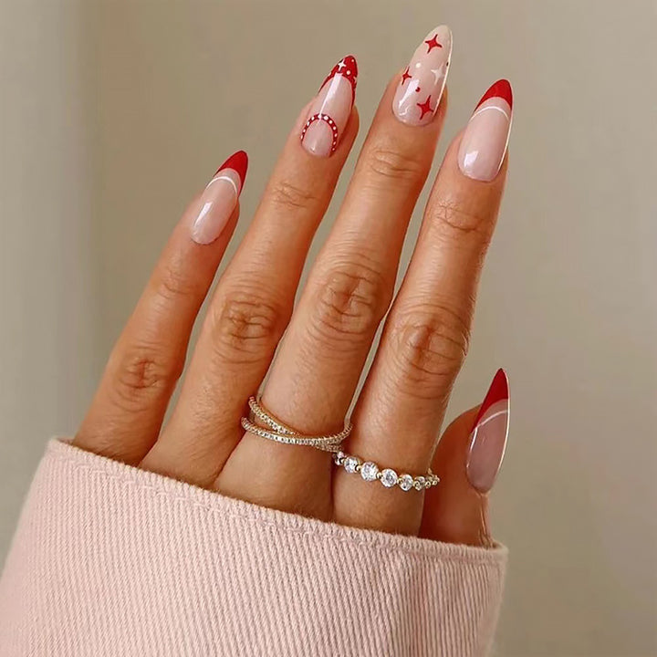 Artful Nail Tips with Heart Design Stornfield