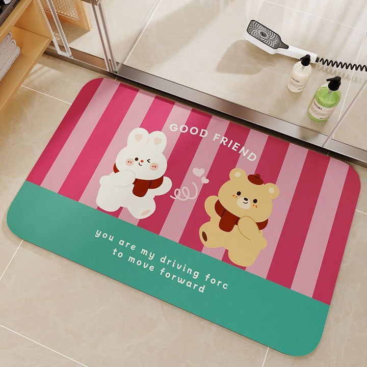 Cute Cartoon Bear Bath Mat