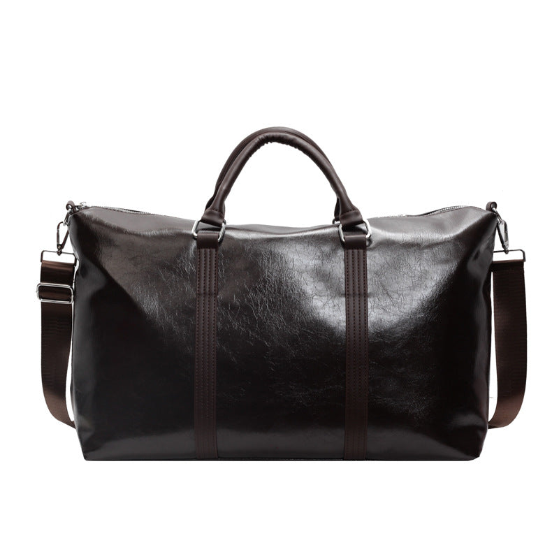 Premium Leather Weekend Duffel Bag Stornfield