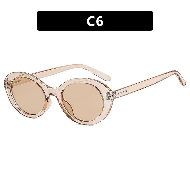 Ladies fashionable sunglasses with innovative oval frame and UV protection Stornfield