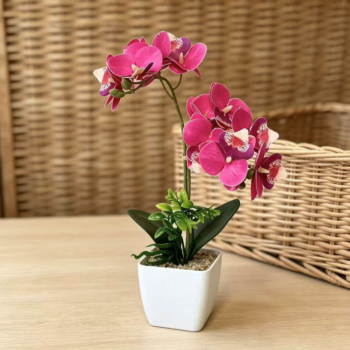 Artificial Orchid Arrangement for Home Decor Display