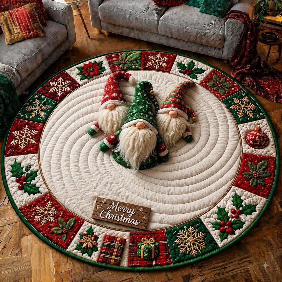 Fantastic Holiday Theme Round Carpet