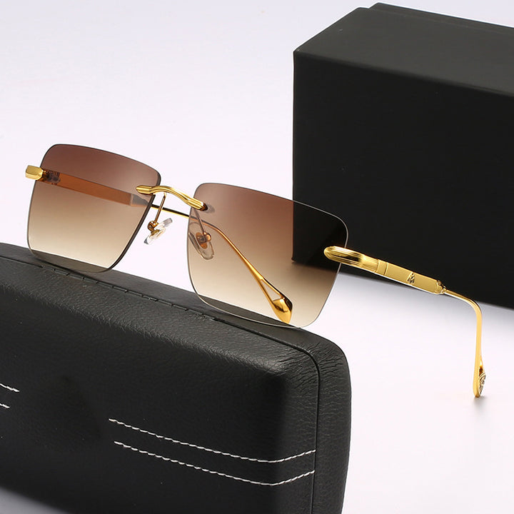 Women's fashionable square sunglasses with luxurious metal accents Stornfield