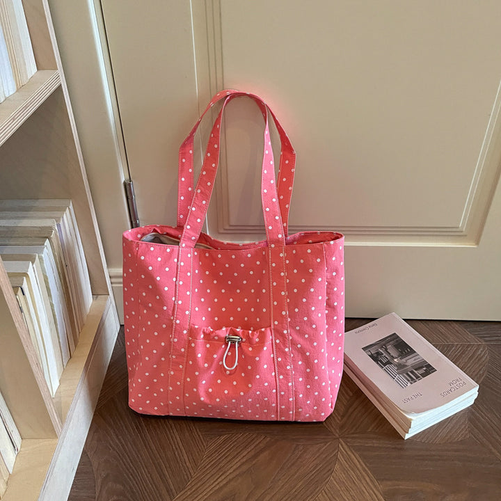 Versatile Polka Dot Tote Bag
