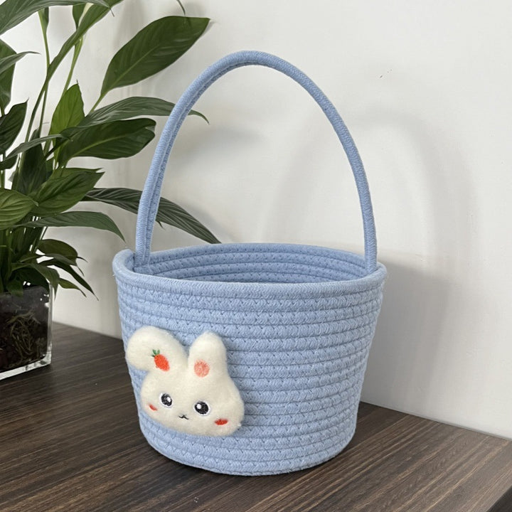 Ladies decorative basket with cute rabbit motif Stornfield