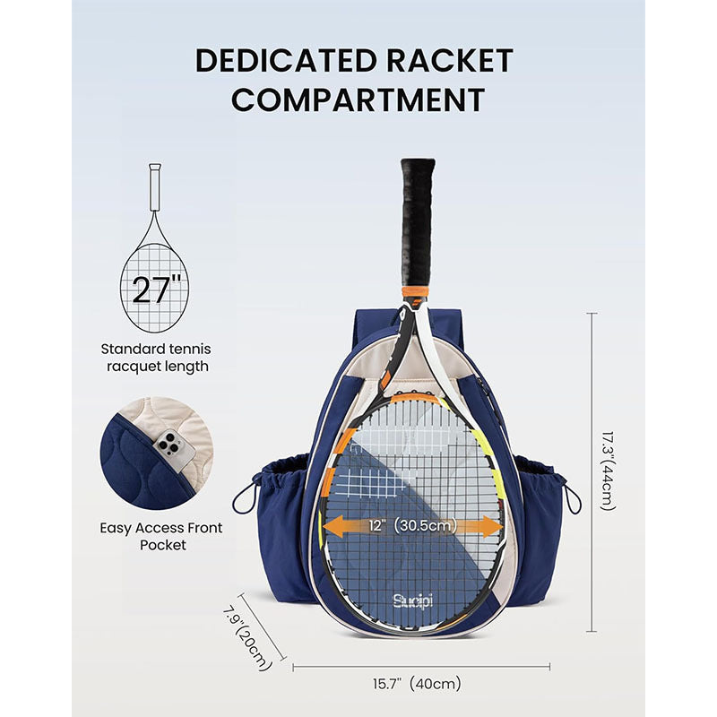 Quilted Tennis Racket Backpack Stornfield