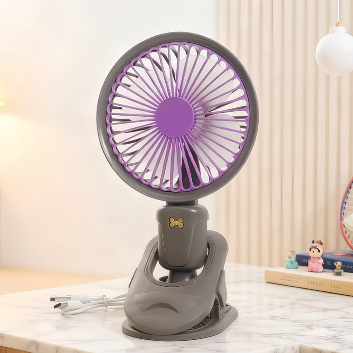 Women's Portable USB Table Fan with Flexible Clamping System Stornfield