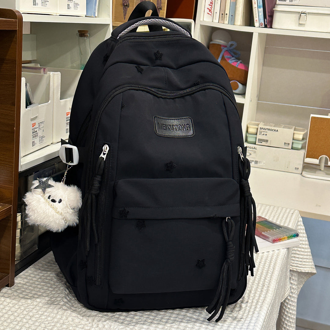 Decorative Star-Embellished Backpack Stornfield
