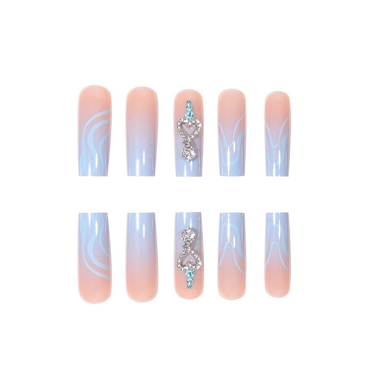 Elegantly Designed Graphic Abstract Nail Art Extensions Stornfield