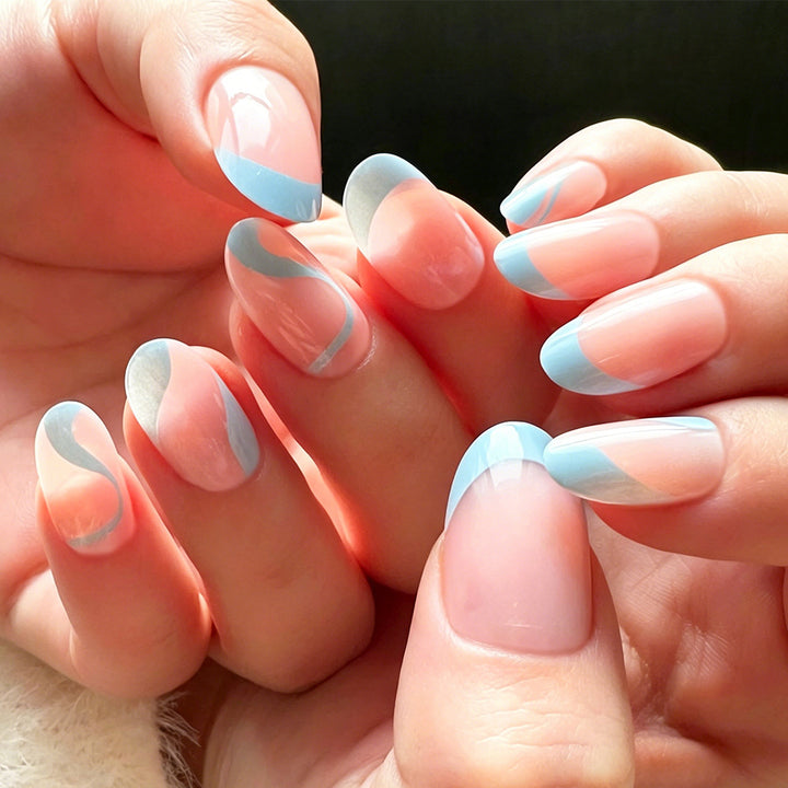 Artistic French Tip Nail Design Stornfield