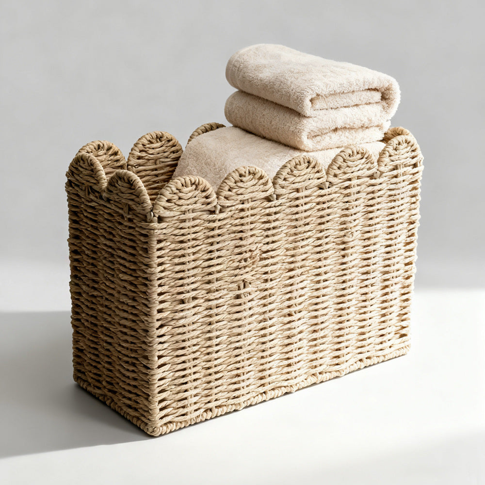 Decorative storage basket made of high-quality natural material Stornfield