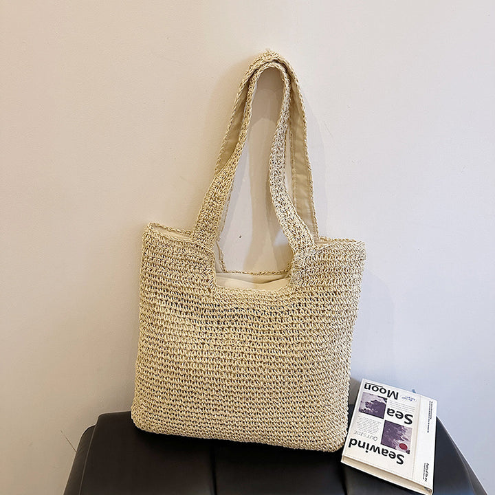 Handcrafted Natural Straw Tote
