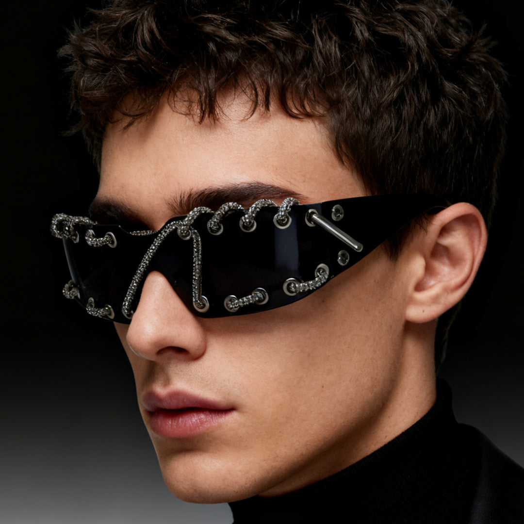 Women's sunglasses with unique lacing design Stornfield