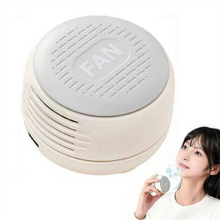 Unisex one size compact portable personal cooling fan with USB rechargeable battery and adjustable louvers Stornfield