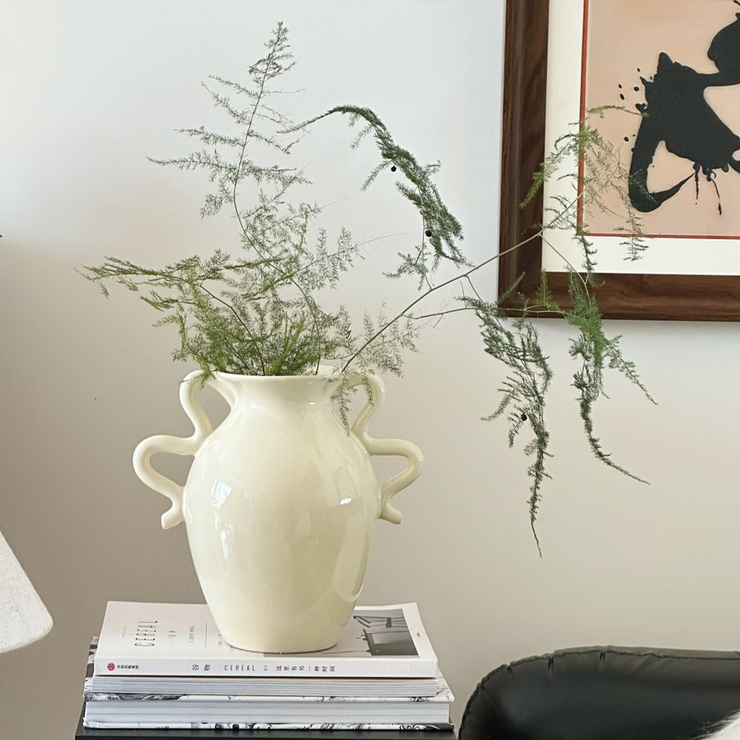 Elegant Sculptural Ceramic Vase