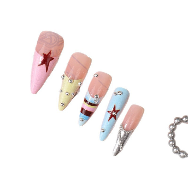Artistic Themed Press-On Nail Set Stornfield