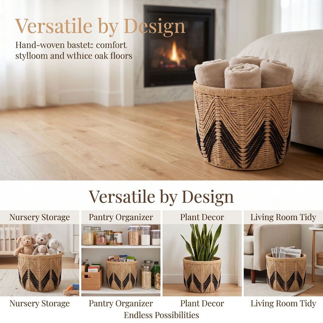 Decorative Handwoven Storage Basket Stornfield