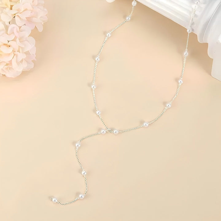 Elegant Pearl Lariat Necklace Stornfield