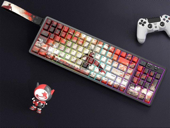Customizable RGB Gaming Keyboard with Artistic Keycaps Stornfield