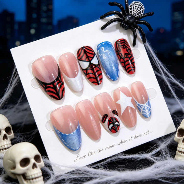 Themed Marvel-Inspired Press-On Nail Set