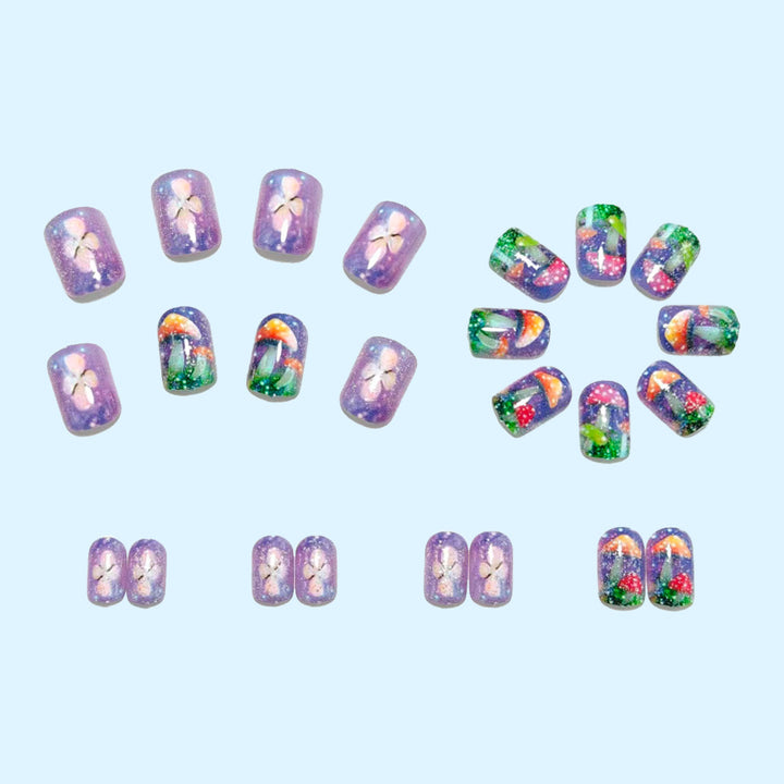 Artificial Nails in Playful Mushroom Design Stornfield