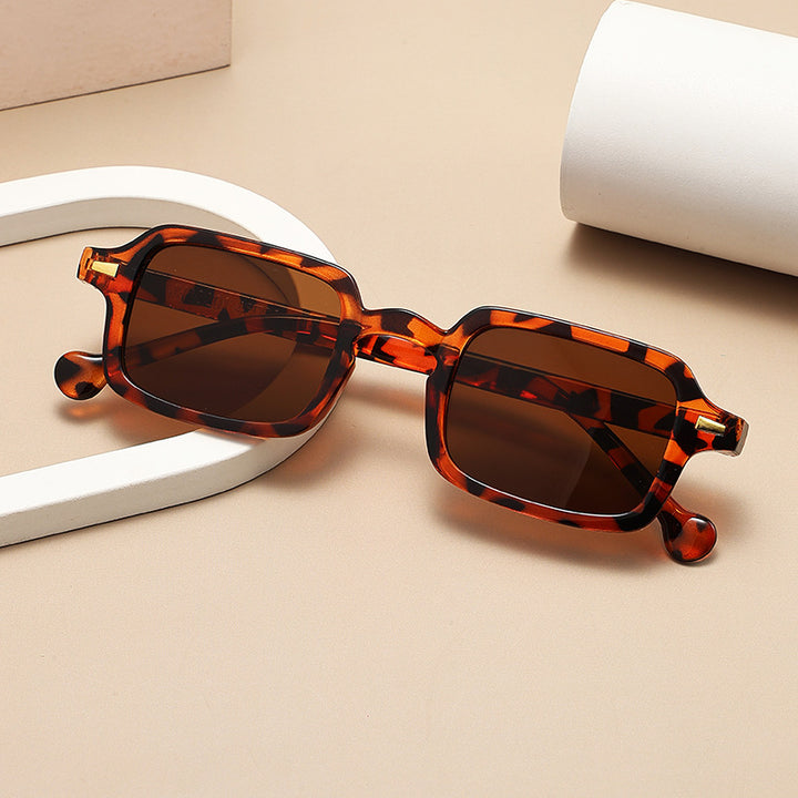 Women's geometric sunglasses with trendy animal print Stornfield