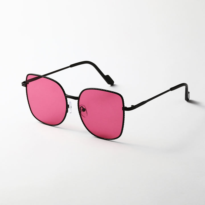 Women's fashionable oversized designer sunglasses with multifaceted frame Stornfield